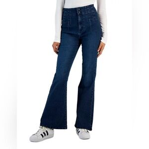 Vanilla Star Dark Blue Flare Jeans